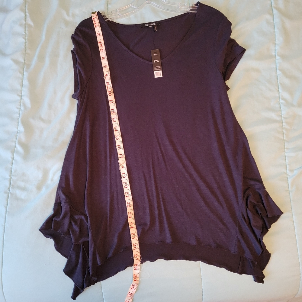 Nic & Zoe Boardwalk Ruffle Hem Top - Picture 9 of 12
